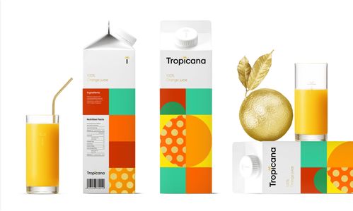 Tropicana 果汁品牌形象设计 焕发活力与自然的视觉艺术